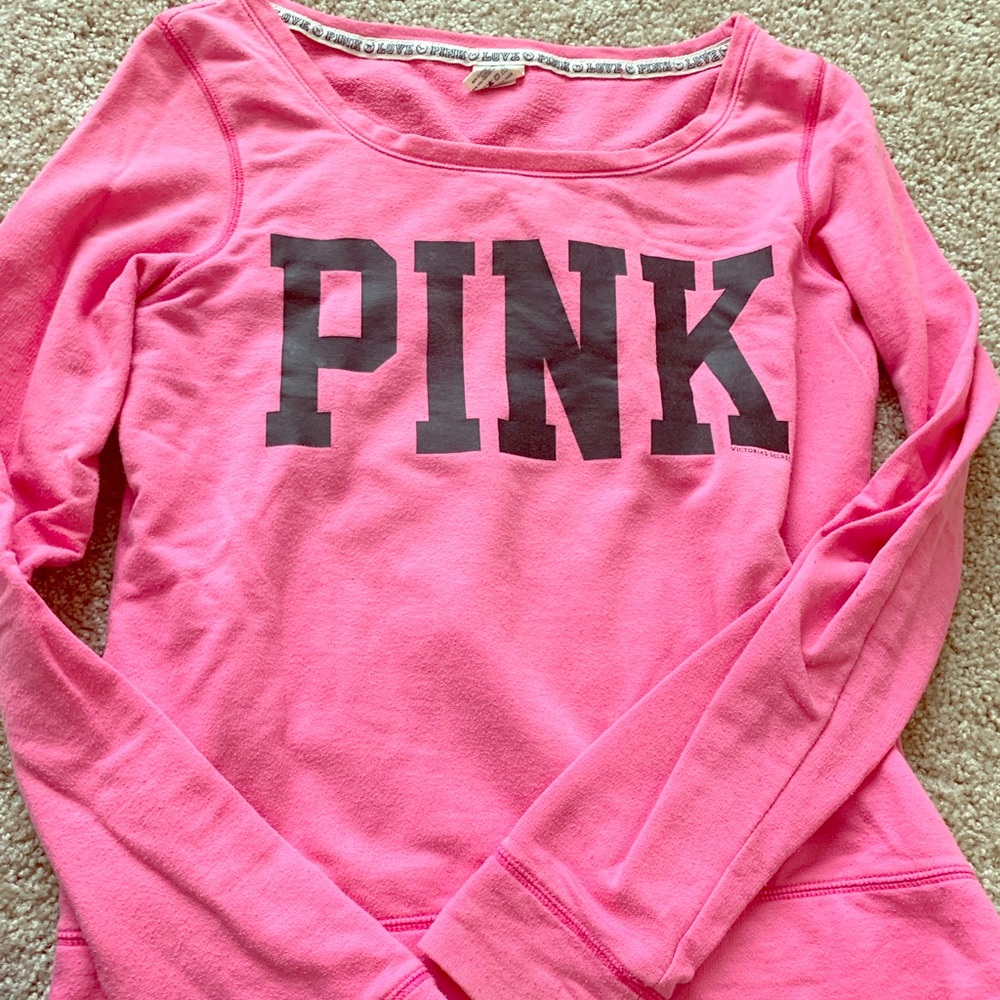 PINK crew neck sweater